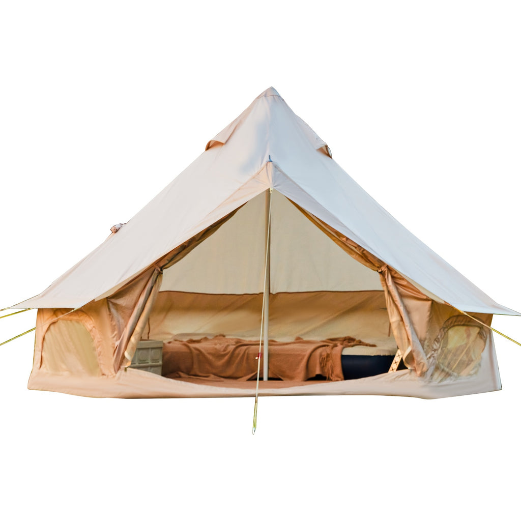 Bell Tent, YOLENY Yurt Tent 4-10 Person 4 Season Glamping Tents with Stove Jack for Family Camping Outdoor Party, Glamping Tents for Camping - 10\u002F 13.1\u002F 16.4FT