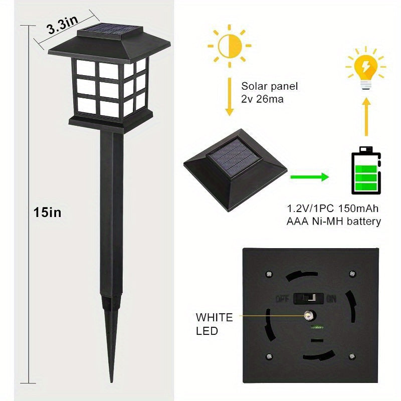 6\u002F8\u002F16\u002F24Pack Solar Powered Lights - Waterproof Lights For Landscape, Patio, Solar Lights For Paths