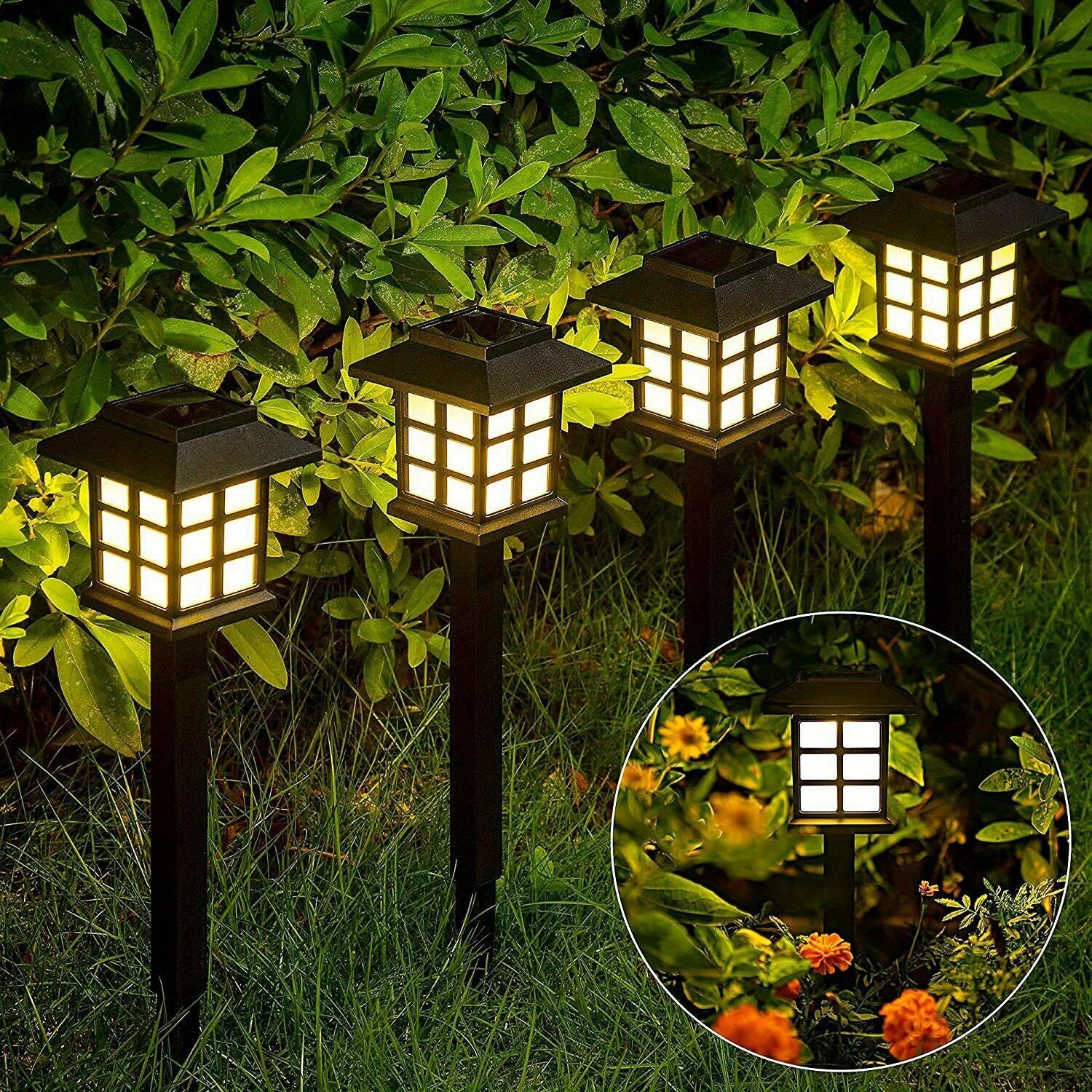 6\u002F8\u002F16\u002F24Pack Solar Powered Lights - Waterproof Lights For Landscape, Patio, Solar Lights For Paths