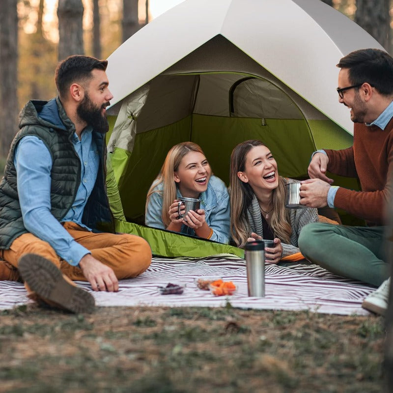 2 4Person Family Dome Tent with Removable Raiy Easy Set Up Portable Camping Tent for Backpacking Hiking Backyard Outdoor Green Blue 2person 4person