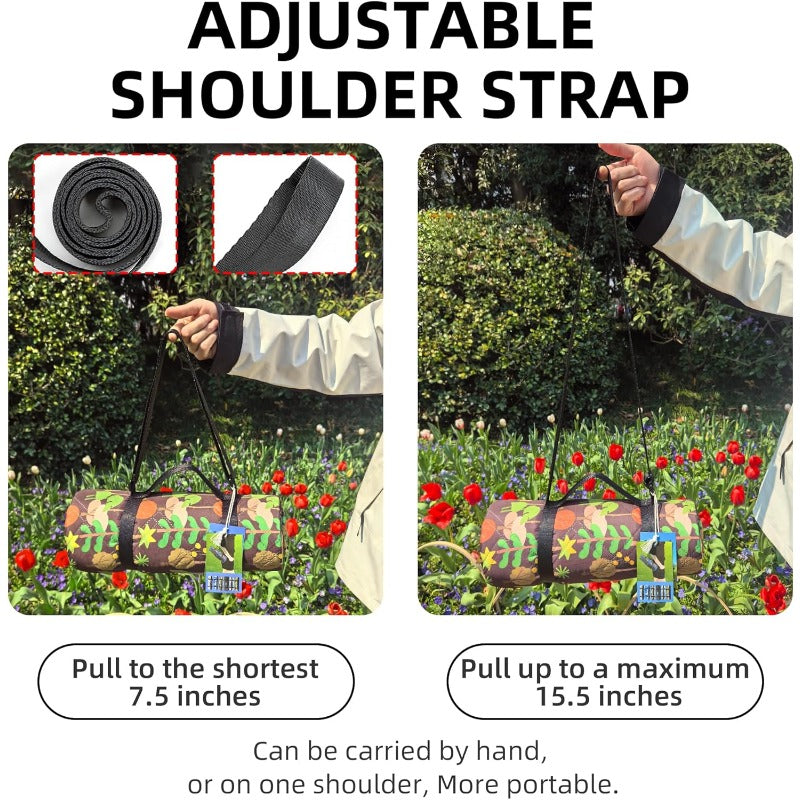 Outdoor Picnic Blanket Brown Tree 60 inch x80 inch Sandproof Beach Blanket Waterproof Picnic Blankets Foldable for Caming Beach Outdoor Activities.