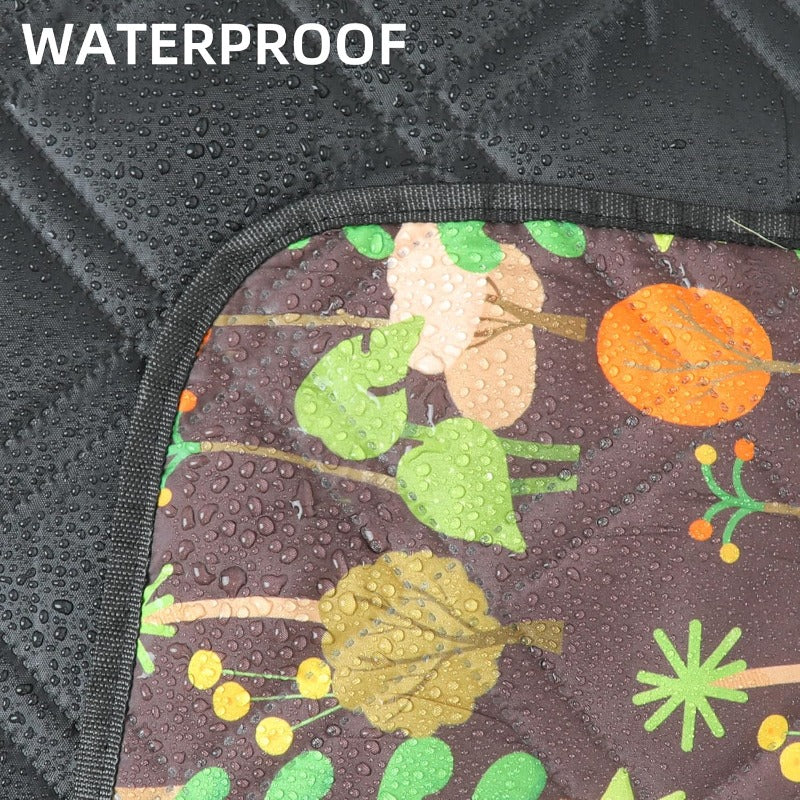 Outdoor Picnic Blanket Brown Tree 60 inch x80 inch Sandproof Beach Blanket Waterproof Picnic Blankets Foldable for Caming Beach Outdoor Activities.