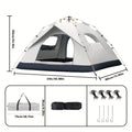 1-4 Person Camping Tents, Outdoor One-piece Pop-up Tent, Four Season Universal, It Is Recommended To Build, Suitable For Outdoor Travel, It Is The Best Choice For Outdoor Travel