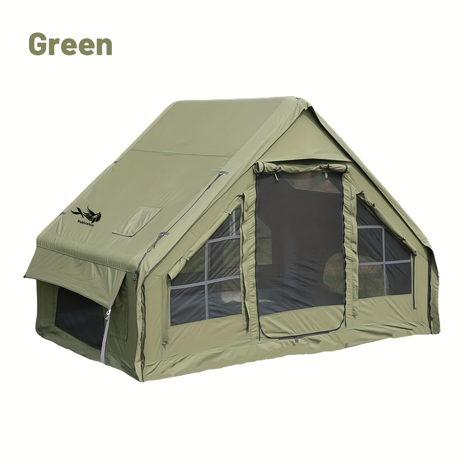 4-6 Person Outdoor Inflatable Camping Tent, Camping Inflatable Tent with Manual Pump, Carpa, Easy to Build And Quickly Inflate, Large Space, Upgraded Ventilation, Suitable for All Seasons, Suitable for Family Outdoor Travel, Camping Etc