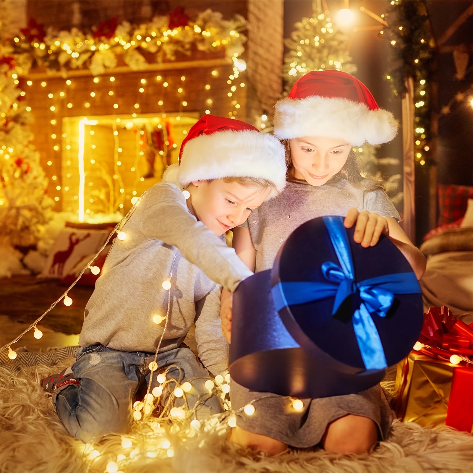 100LED Globe String Lights, 32.8FT Christmas Theme Rope Light, 8 Modes With Remote Timer, Plug-in, Waterproof Fairy Lights, Illuminate Christmas Parties, Christmas Bedroom Decor, Suitable For Indoor & Outdoor Wedding Decor.