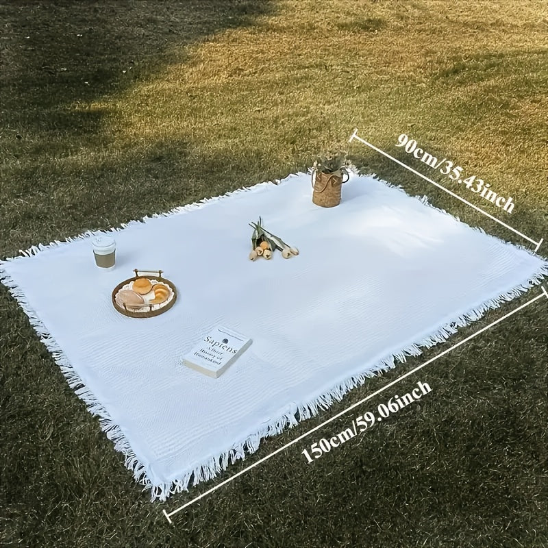 Durable And Lightweight PVC Back Camping Blanket&Picnic Mat- Hand Washed Outdoor Blanket Suitable for All Seasons, Suitable for Lawns, Tents, Travel, And Picnics- High Quality Portable Design, Picnic Blanket, Travel Picnic Accessories, Simple And B